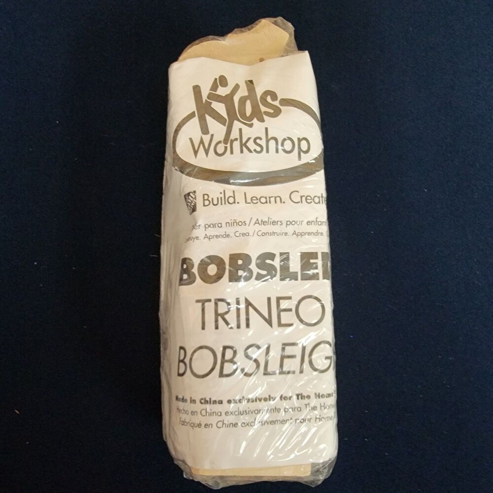 Home Depot Kids Workshop Bobsled Wooden New In Package